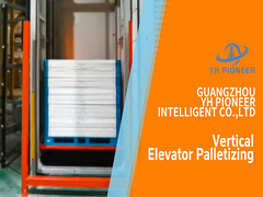 Palletización en ascensor vertical