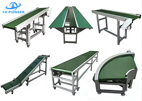 Buen precio Sistemas de transporte de bolsas resistentes a altas temperaturas Control PLC Velocidad ajustable en línea