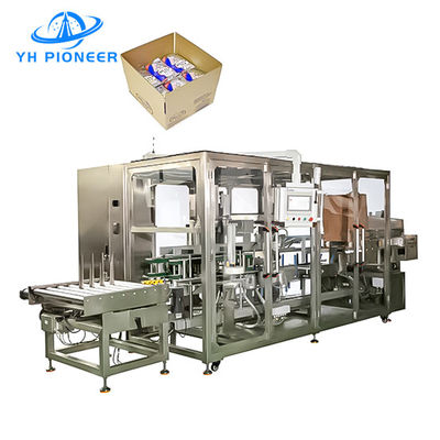 Buen precio Máquina de embalaje de bolsas de cartón a medida, embalaje de cajas de cartón de acero inoxidable 5.5KW en línea