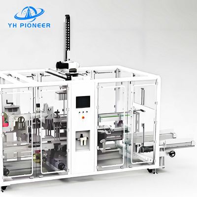 Buen precio Envasador de cajas de cartón de acero inoxidable Velocidad ajustable para el embalaje automático de palets en línea