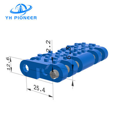 Buen precio Cinturón modular perforado POM duradero con fricción para transporte de larga duración y bajo mantenimiento en línea