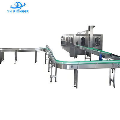 Buen precio Sistemas de transporte de botellas con control de velocidad variable, transportador de transferencia de botellas 45 m/min en línea