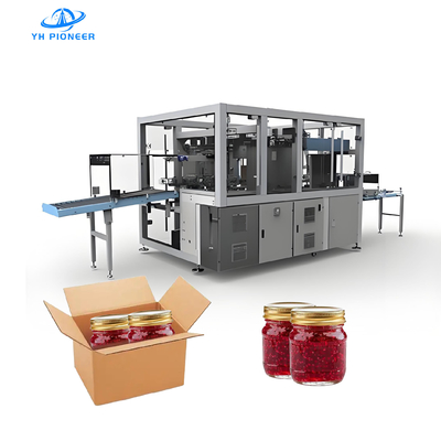 Buen precio Línea automática de embalaje de cajas para botellas latas botellas de mermelada cartón de caja de embalaje de la máquina en línea