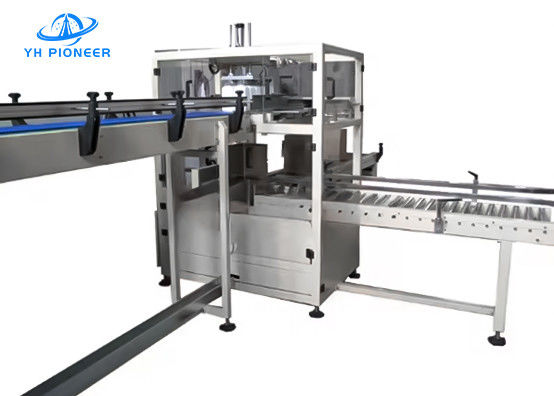 Máquina de embalaje de cajas de botellas de acero inoxidable Velocidad ajustable 18-30 cajas/min