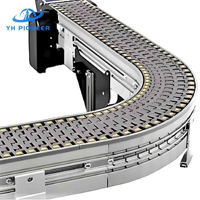 Buen precio Máquina de transporte de placas de cadena flexible de grado alimenticio para necesidades de automatización versátiles en línea