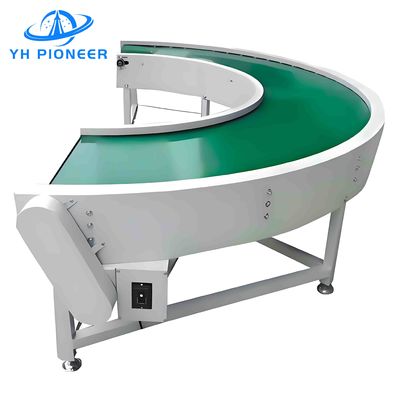 Buen precio Máquina de embalaje de transportador de cinta giratoria de PU, transportador de manipulación de materiales longitud personalizada en línea