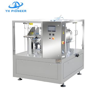 Buen precio Máquina de embalaje de bolsas giratorias flexibles de 3KW con longitud de bolsas de 65-400 mm en línea