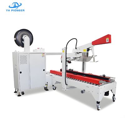 Buen precio Máquina automática de sellado de cajas de cartón de 18 m/min con ancho de cinta adhesiva de 30 mm y 45 mm en línea