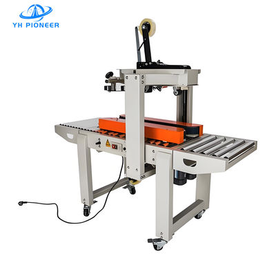 Buen precio Máquina de sellado automático de cartón de marco de acero, máquina de sellado de cajas de cartón 4000W en línea
