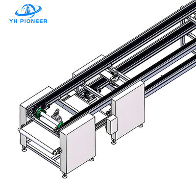 Buen precio Transportador industrial de cadena de rodillos de doble velocidad con perfil de aluminio modular en línea