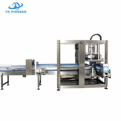 Buen precio Máquina de embalaje de botellas de cartón de 28KW 20-25 botellas por minuto para la industria alimentaria en línea