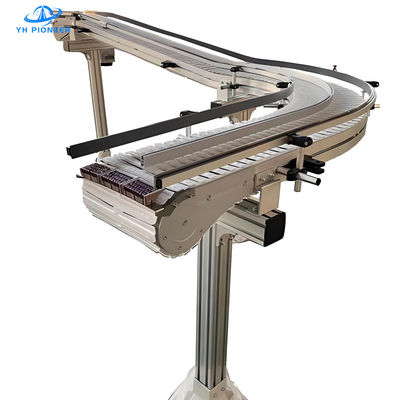 Transportador de cadena de botellas personalizable con material de cadena Q235 / SUS304 y varias opciones de voltaje