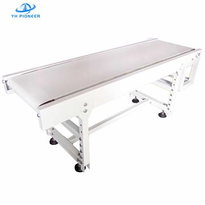 Buen precio Sistema de transportador de cinturón de alimentos personalizable con opciones de cinturón de PVC o PU y motor eléctrico de 250W en línea