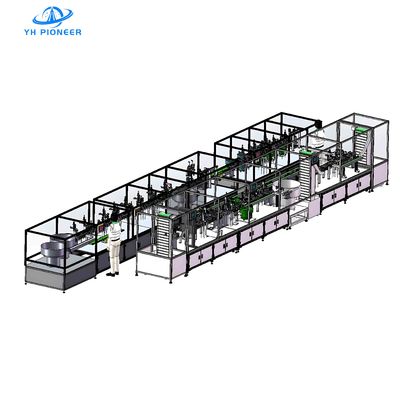 Buen precio Línea de montaje pequeña de alta eficiencia para la producción de medidores de agua con capacidad de 20-25pcs/min y alimentación automática en línea