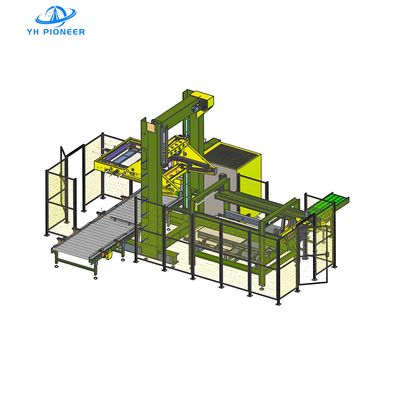 Buen precio Máquina de paletización de baranda estable y de ahorro de espacio con marco de acero al carbono para soluciones de almacén compacto en línea