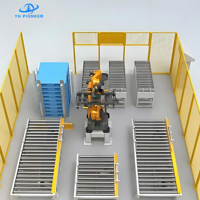 Buen precio Máquina de paletización de bolsas estable y confiable con ± 0,15 mm de repetibilidad para paletización de precisión en línea