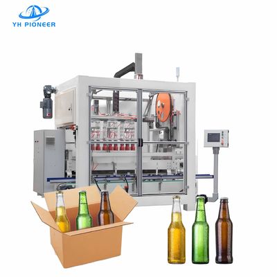 Buen precio Máquina Empaquetadora de Cajas de Cerveza Adecuada para Diversas Botellas, Latas y Vasos para Diversas Necesidades de Empaquetado en línea