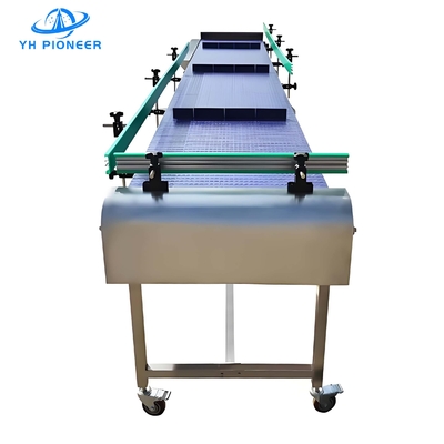 Buen precio Velocidad ajustable Flat Top Modular Cinturón transportador SS304 Cuadro recubierto de acero al carbono en línea